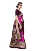 Woman wearing a brown party wear ethnic kurta style by Nishtha Chadda
