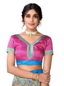 Woman wearing a purple party wear ethnic kurta style by Nishtha Chadda