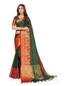 Woman wearing a coral party wear ethnic kurta style by Nishtha Chadda