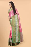 Woman wearing a grey party wear ethnic kurta style by Nishtha Chadda