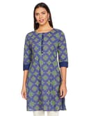 Woman wearing a grey party wear ethnic kurta style by Nishtha Chadda