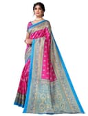Woman wearing a purple party wear ethnic kurta style by Nishtha Chadda