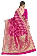 Woman wearing a red party wear ethnic kurta style by Nishtha Chadda