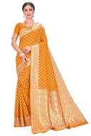 Woman wearing a orange party wear ethnic kurta style by Nishtha Chadda