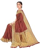 Woman wearing a brown party wear ethnic kurta style by Nishtha Chadda