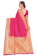 Woman wearing a coral party wear ethnic kurta style by Nishtha Chadda