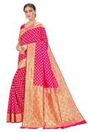 Woman wearing a red party wear ethnic kurta style by Nishtha Chadda