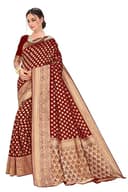 Woman wearing a brown party wear ethnic kurta style by Nishtha Chadda