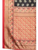 Woman wearing a coral party wear ethnic kurta style by Nishtha Chadda