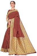Woman wearing a brown party wear ethnic kurta style by Nishtha Chadda