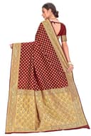 Woman wearing a brown party wear ethnic kurta style by Nishtha Chadda