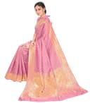 Woman wearing a beige party wear ethnic kurta style by Nishtha Chadda