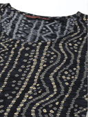 Woman wearing a grey indian kurti for women by Nishtha Chadda