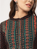 Woman wearing a brown indian kurti for women by Nishtha Chadda