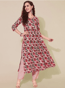Woman wearing a brown indian kurti for women by Nishtha Chadda