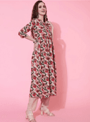Woman wearing a brown indian kurti for women by Nishtha Chadda