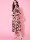 Woman wearing a brown indian kurti for women by Nishtha Chadda
