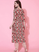 Woman wearing a brown indian kurti for women by Nishtha Chadda