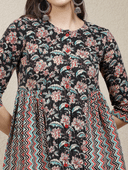 Woman wearing a brown indian kurti for women by Nishtha Chadda