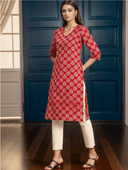 Woman wearing a brown indian kurti for women by Nishtha Chadda