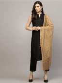 Woman wearing a red indian kurti for women by Nishtha Chadda
