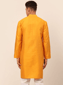 Model wearing a olive party wear kurta by Nishtha Chadda