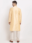 Model wearing a teal party wear kurta by Nishtha Chadda