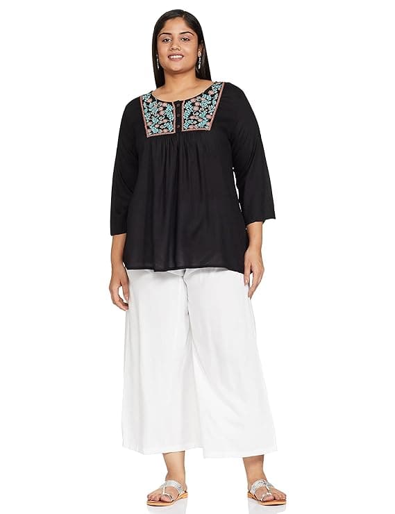 Woman wearing a olive party wear ethnic kurta style by Nishtha Chadda