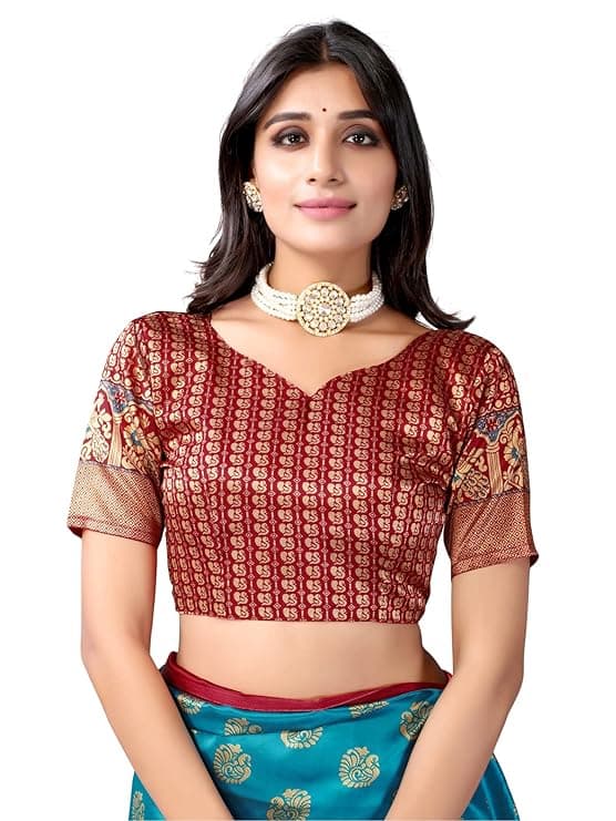 Woman wearing a brown party wear ethnic kurta style by Nishtha Chadda