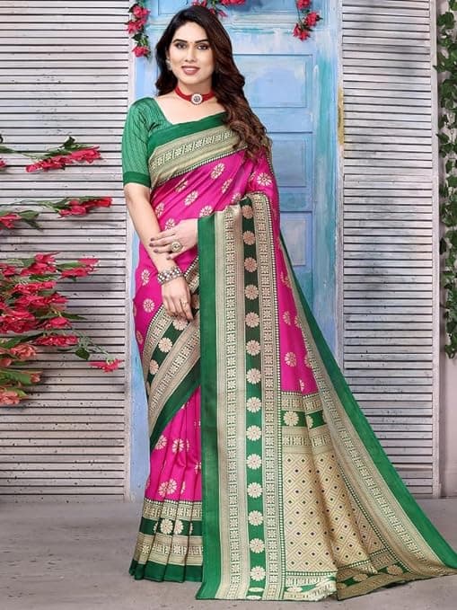 Woman wearing a brown party wear ethnic kurta style by Nishtha Chadda