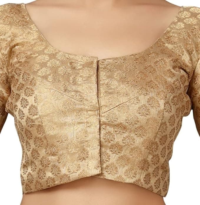 Woman wearing a brown party wear ethnic kurta style by Nishtha Chadda