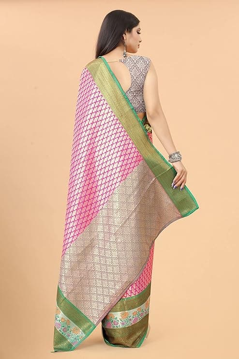 Woman wearing a grey party wear ethnic kurta style by Nishtha Chadda
