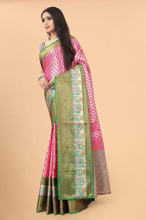 Woman wearing a grey party wear ethnic kurta style by Nishtha Chadda