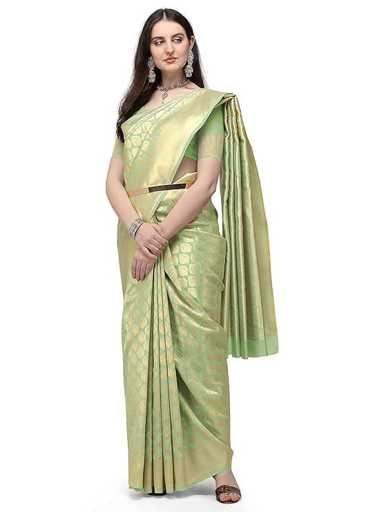 Woman wearing a grey party wear ethnic kurta style by Nishtha Chadda