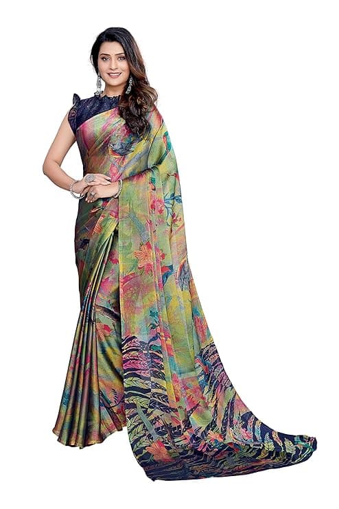 Woman wearing a grey party wear ethnic kurta style by Nishtha Chadda
