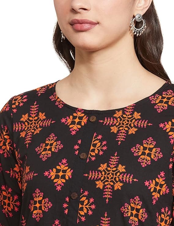 Woman wearing a brown party wear ethnic kurta style by Nishtha Chadda
