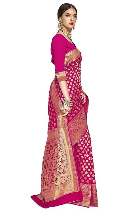 Woman wearing a red party wear ethnic kurta style by Nishtha Chadda