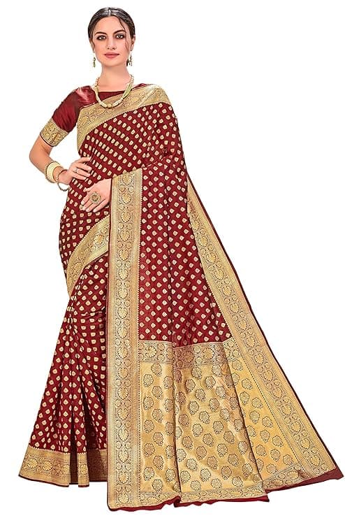 Woman wearing a brown party wear ethnic kurta style by Nishtha Chadda