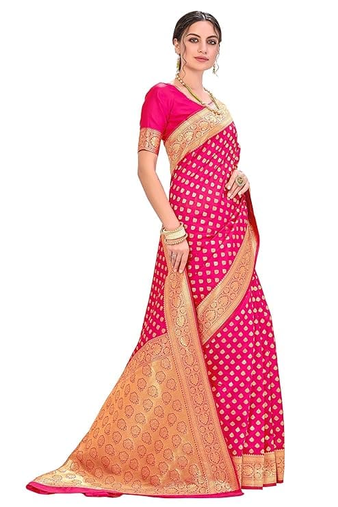 Woman wearing a coral party wear ethnic kurta style by Nishtha Chadda
