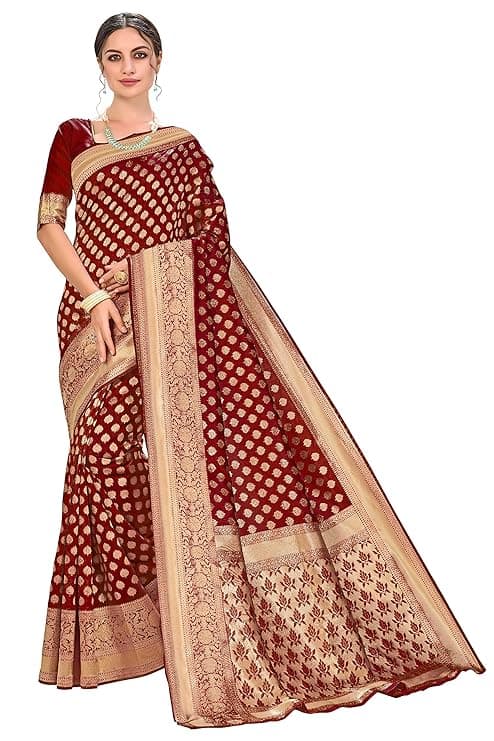 Woman wearing a brown party wear ethnic kurta style by Nishtha Chadda