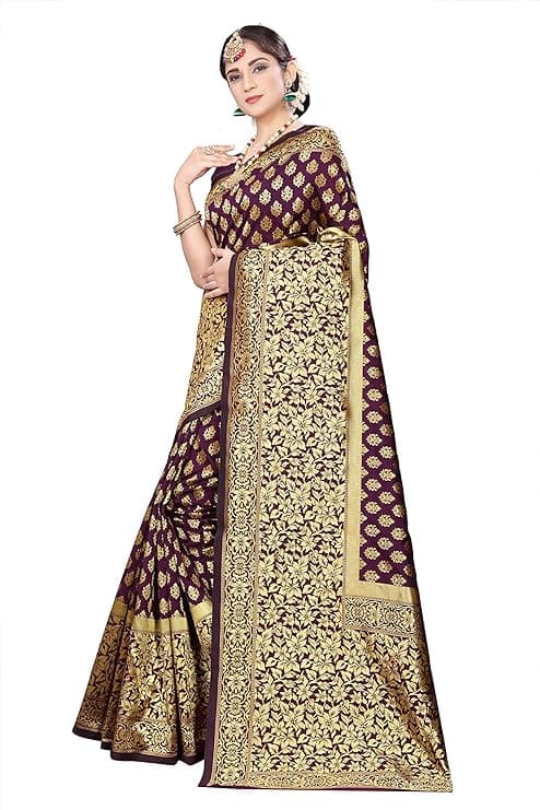 Woman wearing a brown party wear ethnic kurta style by Nishtha Chadda