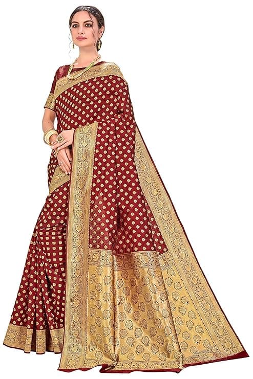 Woman wearing a brown party wear ethnic kurta style by Nishtha Chadda