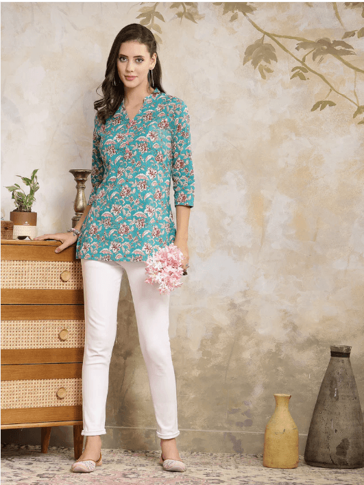 Black Handmade Short Kurti